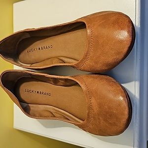 Lucky Brand Emmie Light Brown Flats Size 11W